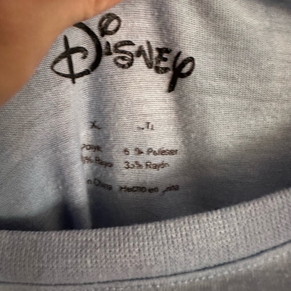 Stitch up cycle bleach blue tee - Picture 2 of 3